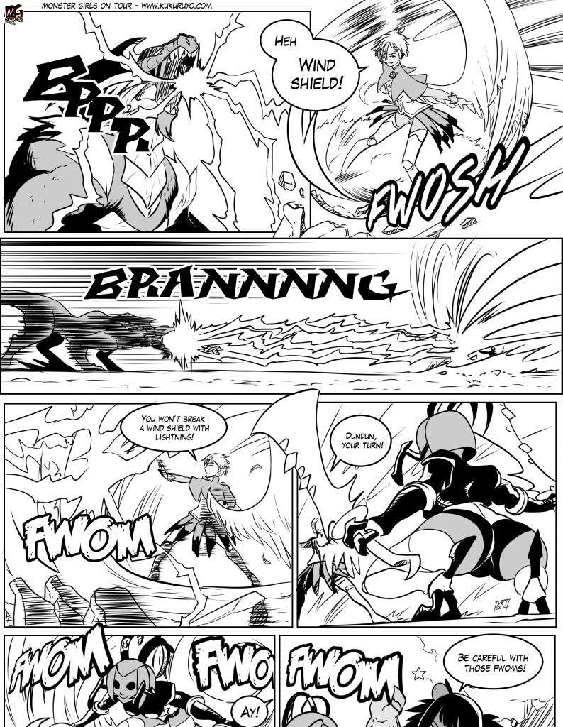 Monster girls on tour - Episode 100, Page 1: Page 100